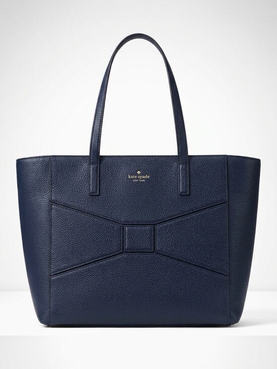 kate spade new york Handbags - Kate Spade New York Pebble Blue Leather Large Tote Bag Shoulder Bag Purse Boho